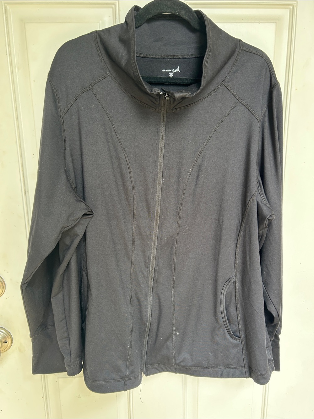exertek Women’s Black Full-Zip Athletic Jacket